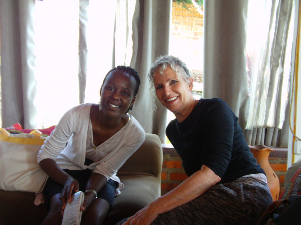 Colleene Isaacs with Aline Abimana, a current student of BDC Cohort 17